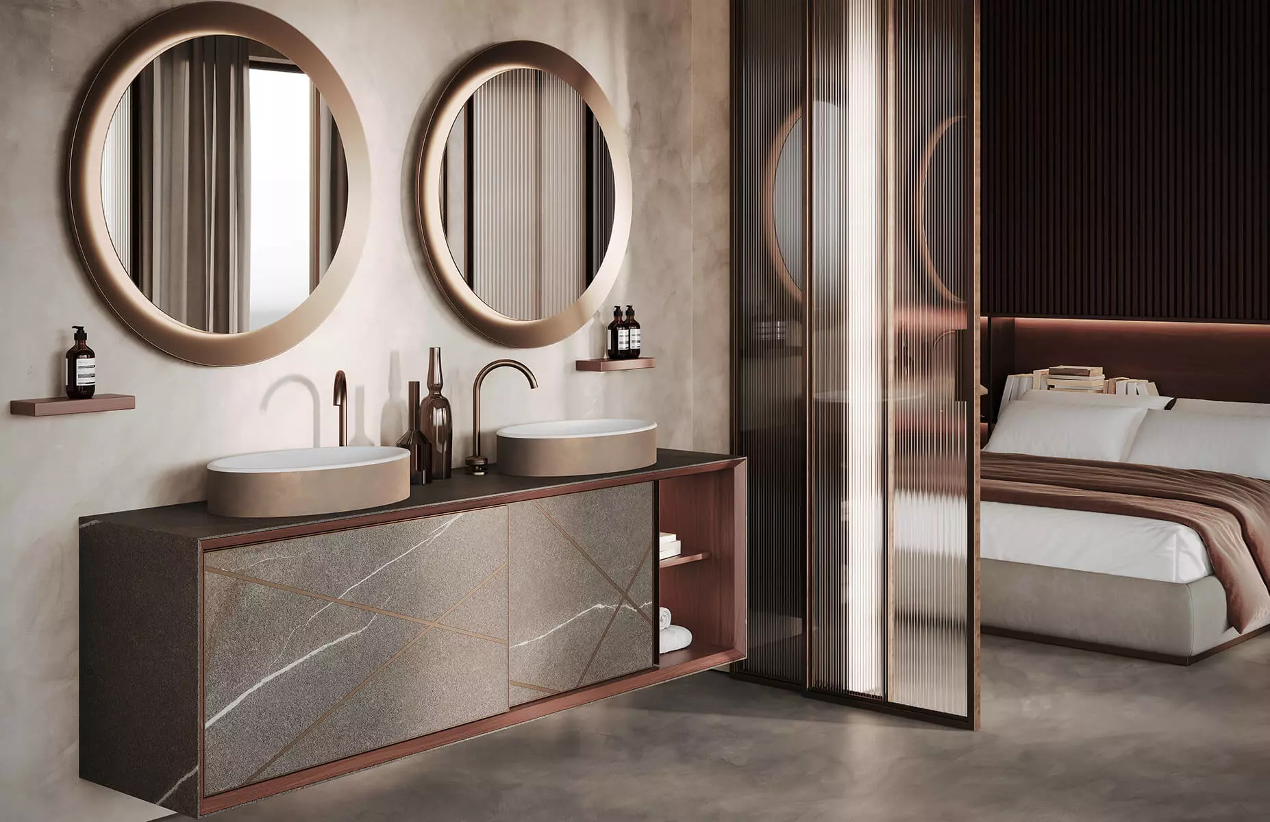 Elegant bathroom furniture